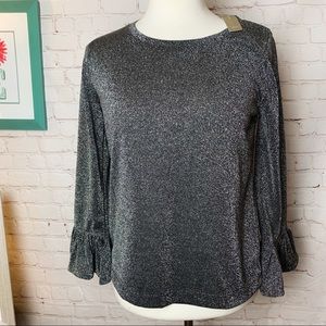 J. Crew | Tops | Sz S | Sparkle Bell Sleeve 🆕